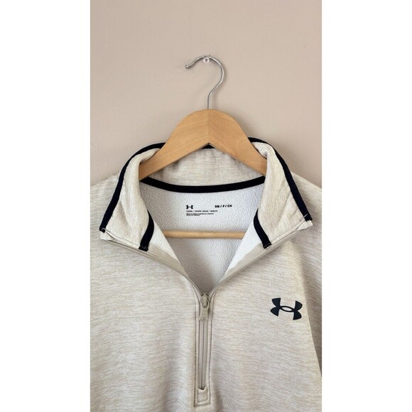 Under Armour Women’s Quarter Zip Sweatshirt Size Small Loose Fit Long Sleeve - Picture 4 of 8